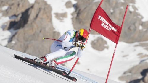 Cazzaniga second and Schieder third in the descent to Sella Nevea!