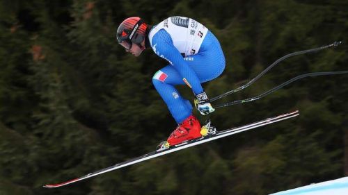 A splendid Davide Cazzaniga makes his Super-G in Sarntal