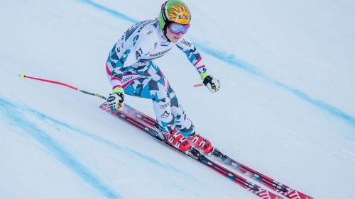 Austrian triplet in the descent of Crans-Montana
