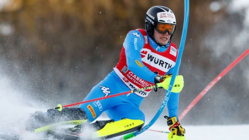 The first tricolor of Vinatzer: the Val Gardena takes the slalom of the Assoluti in Sestriere