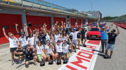 Evento estivo con Audi Sport: ad Imola ben 24 atleti della FISI in pista all'Autodromo Enzo e Dino Ferrari