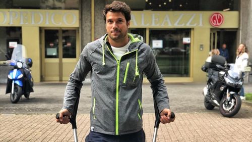Andrea Ballerin breathes a sigh of relief: "Partial rupture of the medial collateral, will return before Christmas"