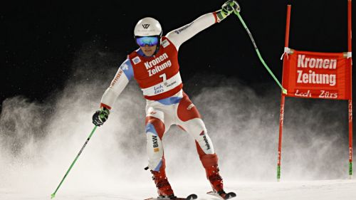 European Cup in Folgaria, the first giant is of Semyel Bissig. Zingerle and Hofer 5th and 6th