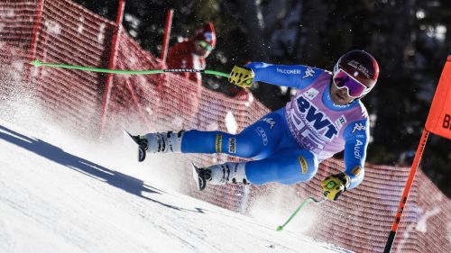 Men's European Cup: Bosca the best blue in the first downhill test in S. Caterina Valfurva