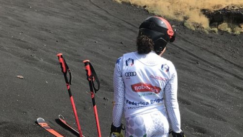 Federica Brignone skiing on Etna with Nibali and Cairoli: a "different" day before leaving for Argentina