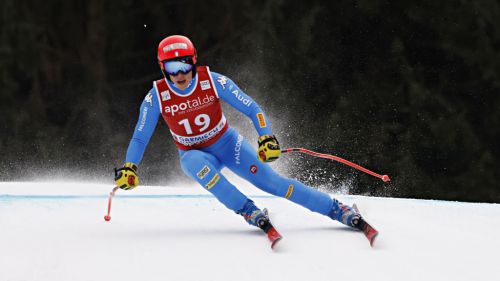 The super-g is blue ... red and white: Brignone trio in Garmisch, ex aequo with Huetter!