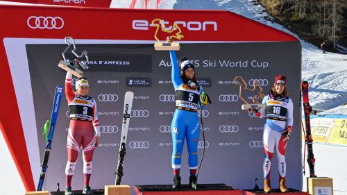 The cup rankings after Cortina: Brignone-Curtoni for the super-g, Shiffrin-Vlhova for the general