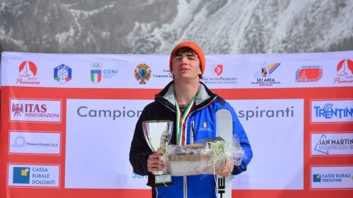 Tricolor Aspiranti in Trentino, day titles in Motterlini (giant), Druetto and Pomaré between super-g and women's combined