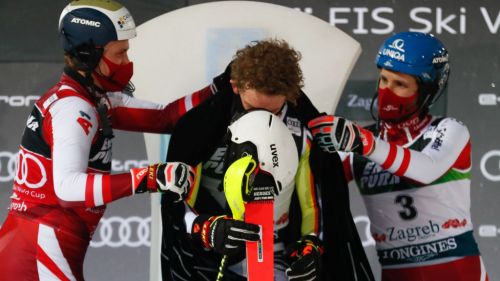 Austrians crown Strasser, but what a joy for Feller with the red bib: "A dream has come true"