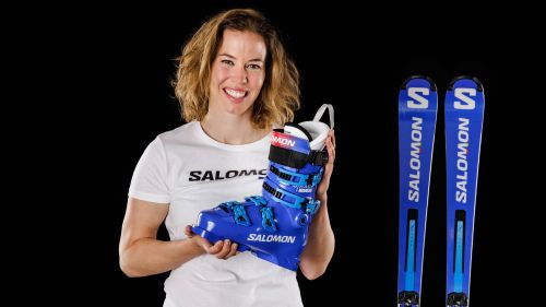 The official day: Michelle Gisin arrives in Salomon, Alex Vinatzer in the Atomic house