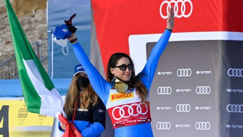 In general nothing changes, Brignone can shorten with super-g. Downhill cup, Suter at -69 from Goggia