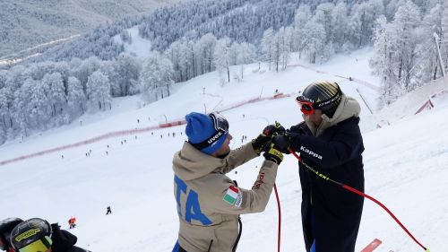The startlist of the super-g of Rosa Khutor: all the blue ones in the heart of the race, as long as you race ...