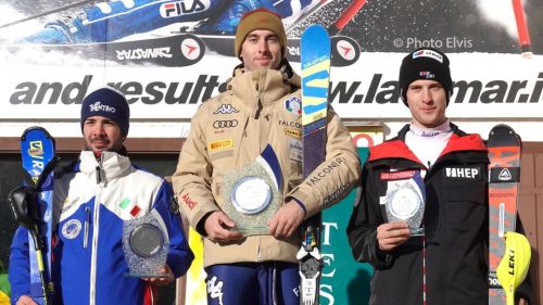 In Pampeago Gori exults in front of Ronci, among the girls the slalom by Serena Viviani