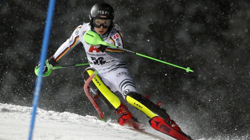 Funesdalen women's slalom: half-way the German Hilzinger commands, but the Italians are there