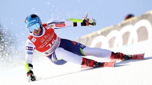 Slovenia continues to dominate in Sella Nevea: super-g in Hrobat, 6th place for Cazzaniga