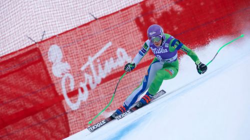 Ilka Stuhec and the quality of work in Zermatt. With the world trio in Cortina in the sights