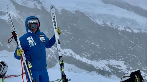 Jansrud trains in Saas-Fee (with Ilka Stuhec) and thinks of Soelden, where Tina Weirather will not be there
