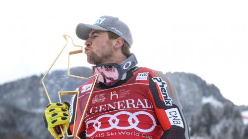 Kilde master of speed, now it will be very hard to take off his red bib even downhill ...
