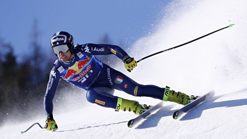 The startlist of the second test on the Streif: 7 blues towards the last test, then super-g and descent