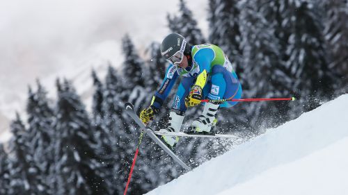 McGrath the favorite for gold in the combined after the slalom, but the blues are l thinking about the super-g