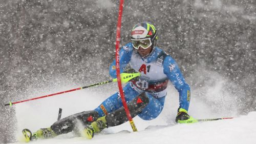 Seven blue slalomists for Garmisch: with Vinatzer, Razzoli and Sala here are Moelgg, Gross, Maurberger and Vaccari
