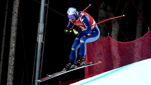 The wonderful Domme shouting from Garmisch: "Today I really enjoyed myself, I grow day by day"