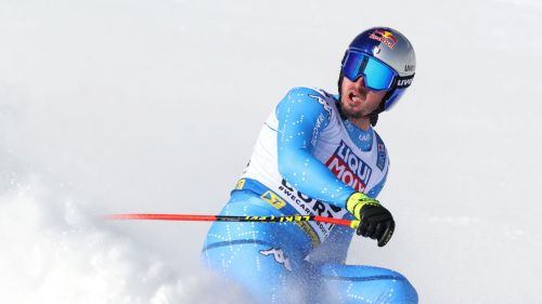 Four blues for the Saalbach descents (plus Tonetti in super-g): the restart of the jet men