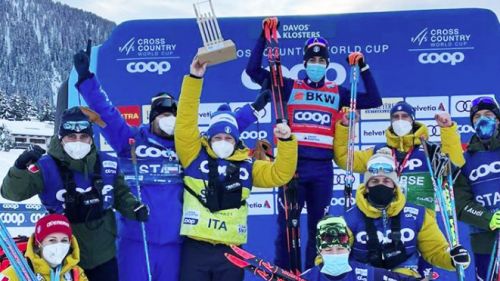 Matteo Trentin si allena sugli sci fondo in preparazione alla stagione 2021!