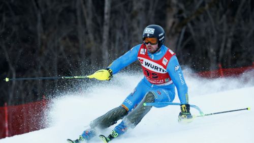 At 12.30 the 2nd heat on the "Gudiberg": Razzoli and Vinatzer for the ascent, Meillard has margin
