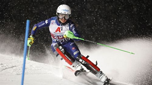 Five blue slalomists in Val Senales until Saturday; in Pitztal here are Della Vite and Franzoni