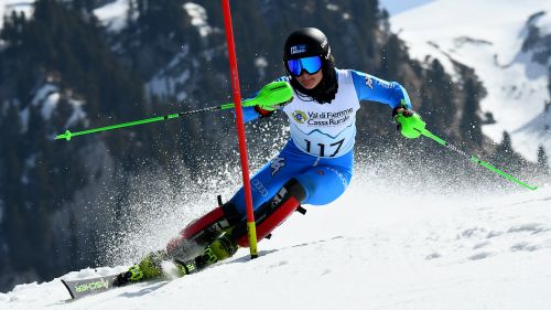 Laura Steinmair and Gianlorenzo Di Paolo, young line for the last FIS slalom in Pampeago