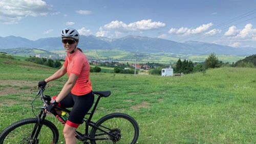 Petra Vhlova is training in bikes and a gym in her Slovakia and celebrates 24 years