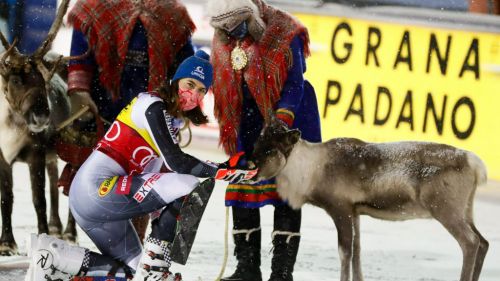 This time the bib n ° 1 is caught by Vlhova (Shiffrin col 4): the startlist of Levi's slalom bis