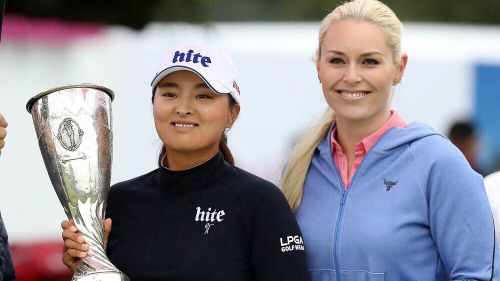 Lindsey Vonn moves to the green ... carpet: in Haute-Savoie she awards the winner of the Golf Evian Championship