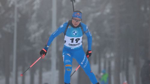 Wierer smiles after the 10th place in Oberhof: 