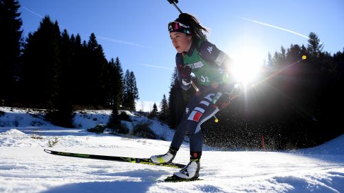 Linda Zingerle bronze medalist in the pursuit of the Lenzerheide World Cup