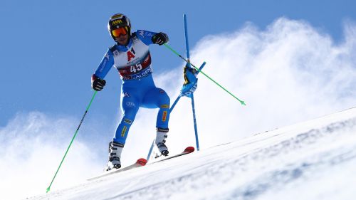 Perfect Zingerle and Hofer, only Roenngren precedes them in the 1st round of the giant from Zinal