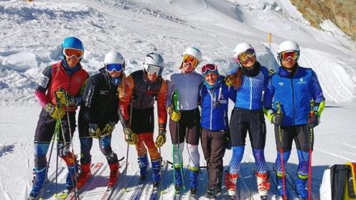 Central Alps, great giant work completed in Saas-Fee. Watched at the Stelvio from next Monday