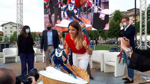 The party for Marta Bassino? A show in the heart of Cuneo for a beloved champion