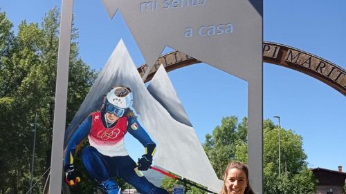 The "Porta delle Alpi Marittime" dedicated to Marta Bassino: the inauguration with the Cuneo star