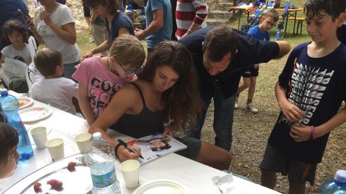 Intense days for Marta Bassino: first the party in her territory, then the charity event in Monaco
