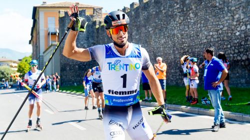 Italian double in roller skis: the triumph of Emanuele Becchis and Lisa Bolzan in Maranello