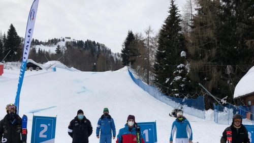 The Italian GP slalom on the Zoncolan rewards Matteo Canins and a super Lorenzo Thomas Bini