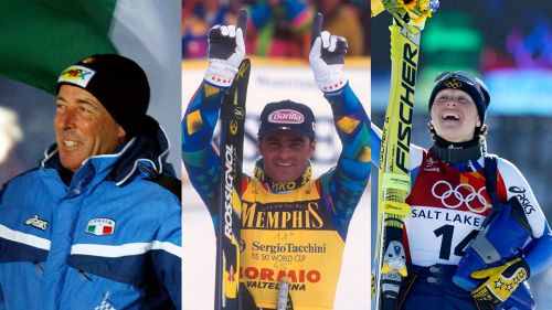 Blue numbers: a trio with Thoeni and Kostner alongside Tomba for podiums in the World Cup