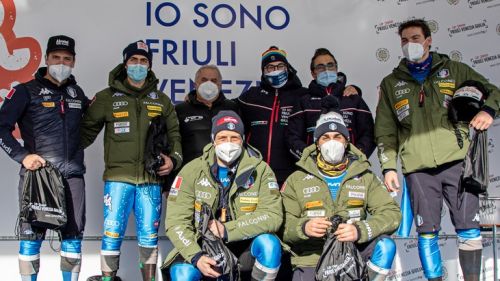 Blue slalomists welcomed by "I am Friuli Venezia Giulia", the winter tour of the FVG region