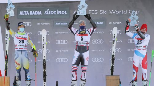 Historic hat-trick Head in Alta Badia: the giants on the Gran Risa are Pinturault, McGrath and Murisier