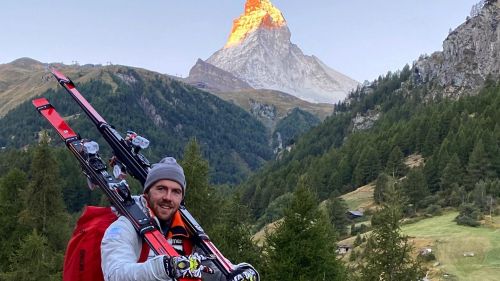 Aleksander Aamodt Kilde arrived in the Alps: first training session in the shadow of the Matterhorn