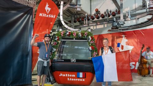 What a party for the French in Kitz: a gondola for Grange and Lizeroux, in the presence of Worley
