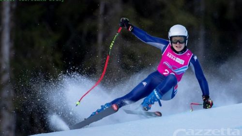 Sophie Mathiou ... there it is! The Aosta Valley is fifth and in full battle for medals in the world champion slalom