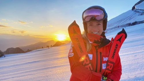 The dawn of the Canadians at the Stelvio: Mielzynski and Gagnon can finally train too